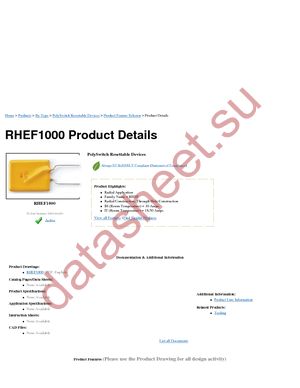 RHEF1000 datasheet  